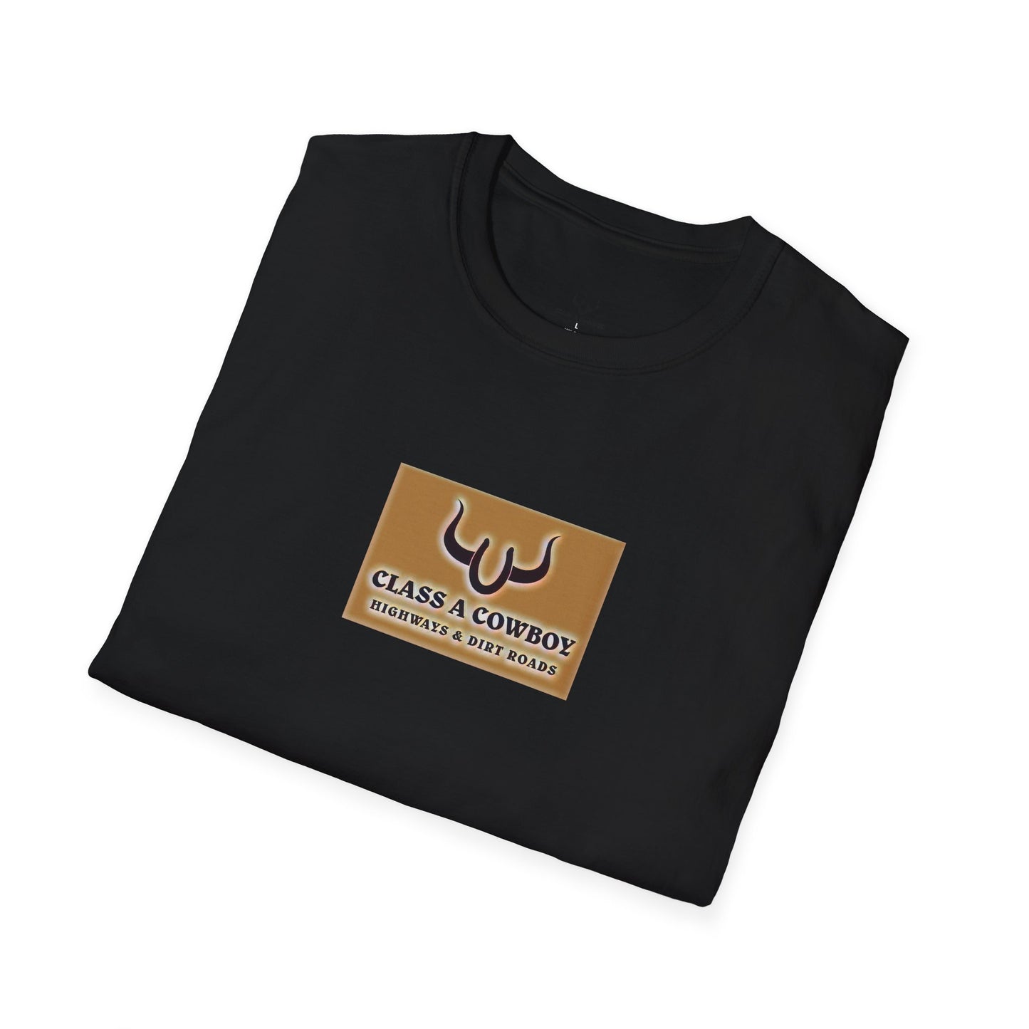 T‑Shirt — "Class A Cowboy" Western Graphic Tee (Silhouette Back Print)