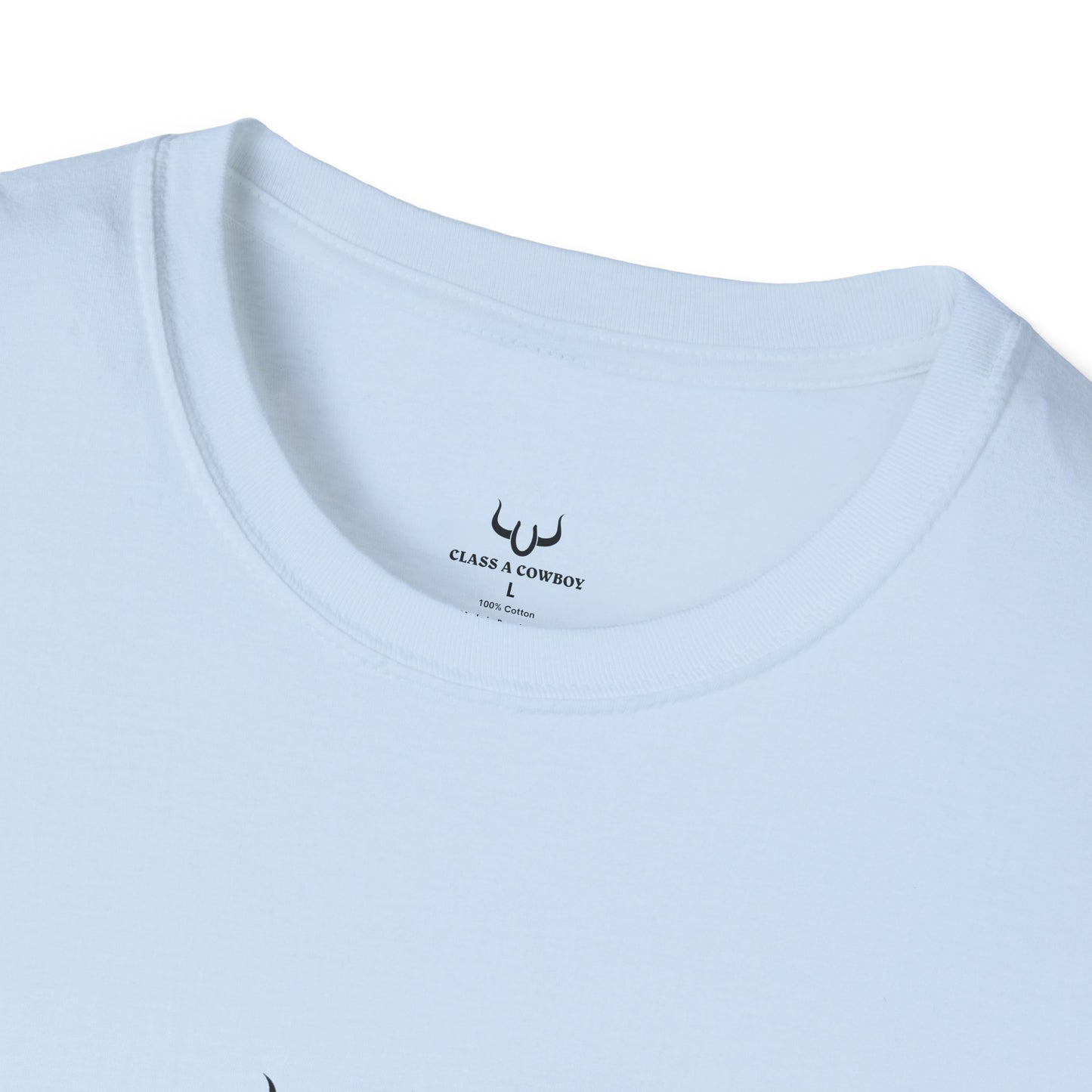 T‑Shirt — "Class A Cowboy" Western Graphic Tee (Silhouette Back Print)