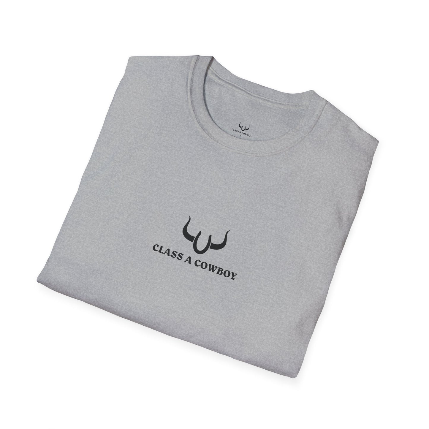 T‑Shirt — "Class A Cowboy" Western Graphic Tee (Silhouette Back Print)