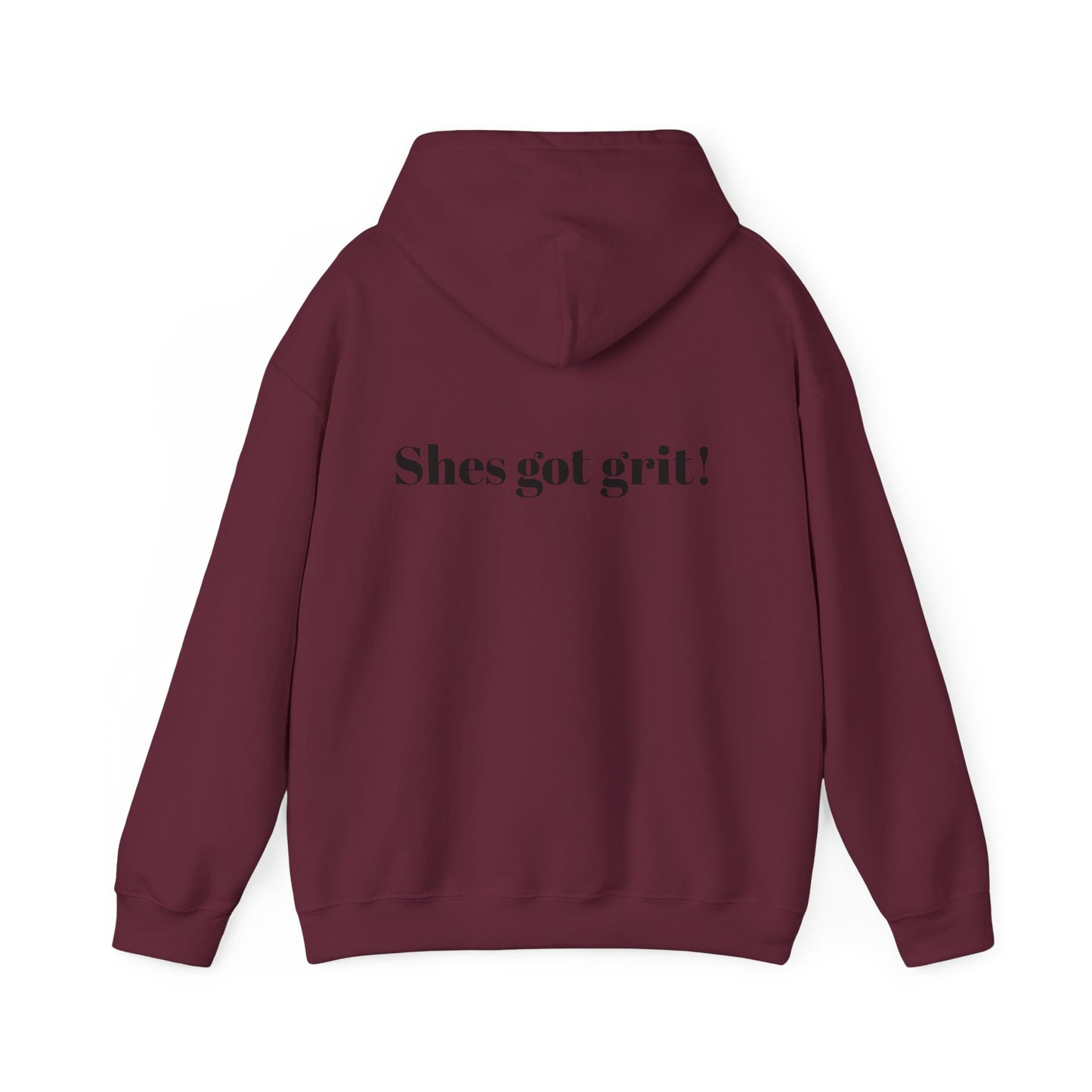 She’s Got Grit Hoodie —Class A Cowgirl, Pink Logo  Motivational Pullover
