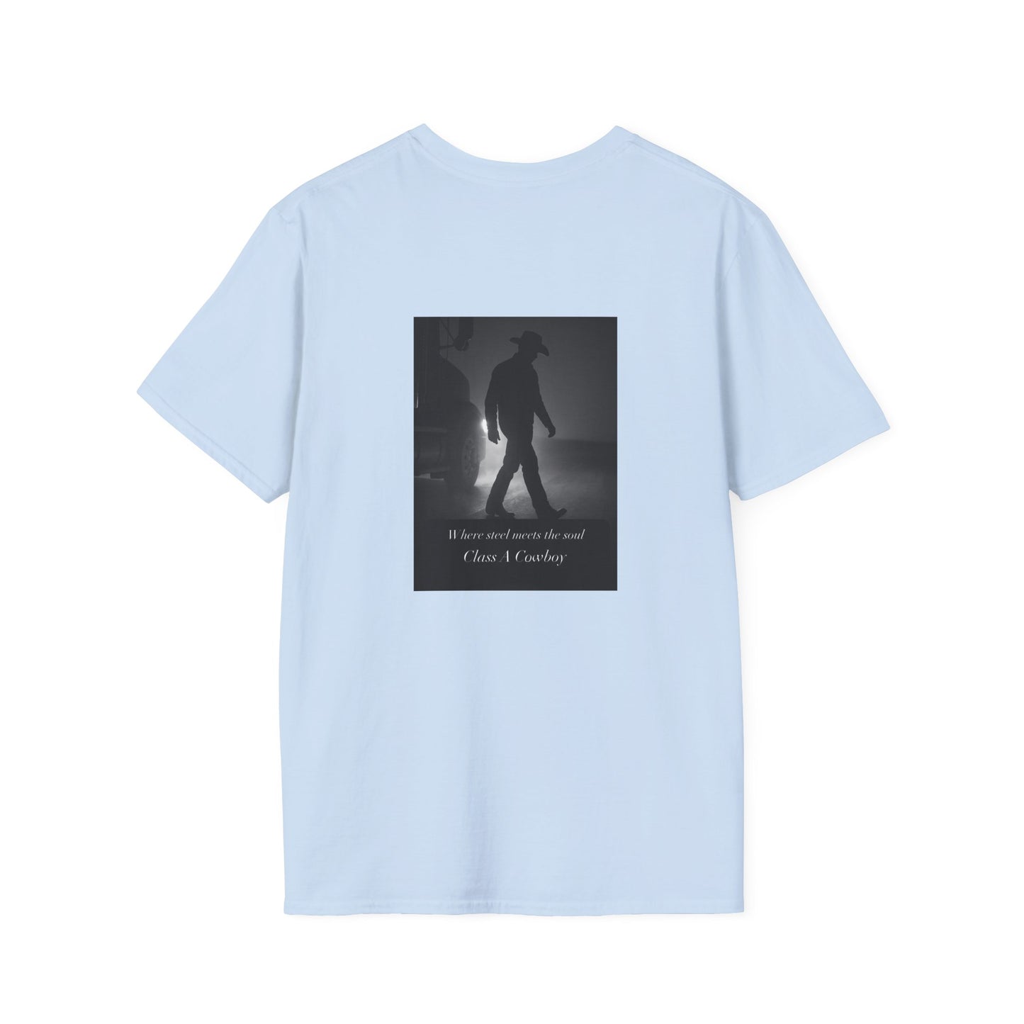 T‑Shirt — "Class A Cowboy" Western Graphic Tee (Silhouette Back Print)