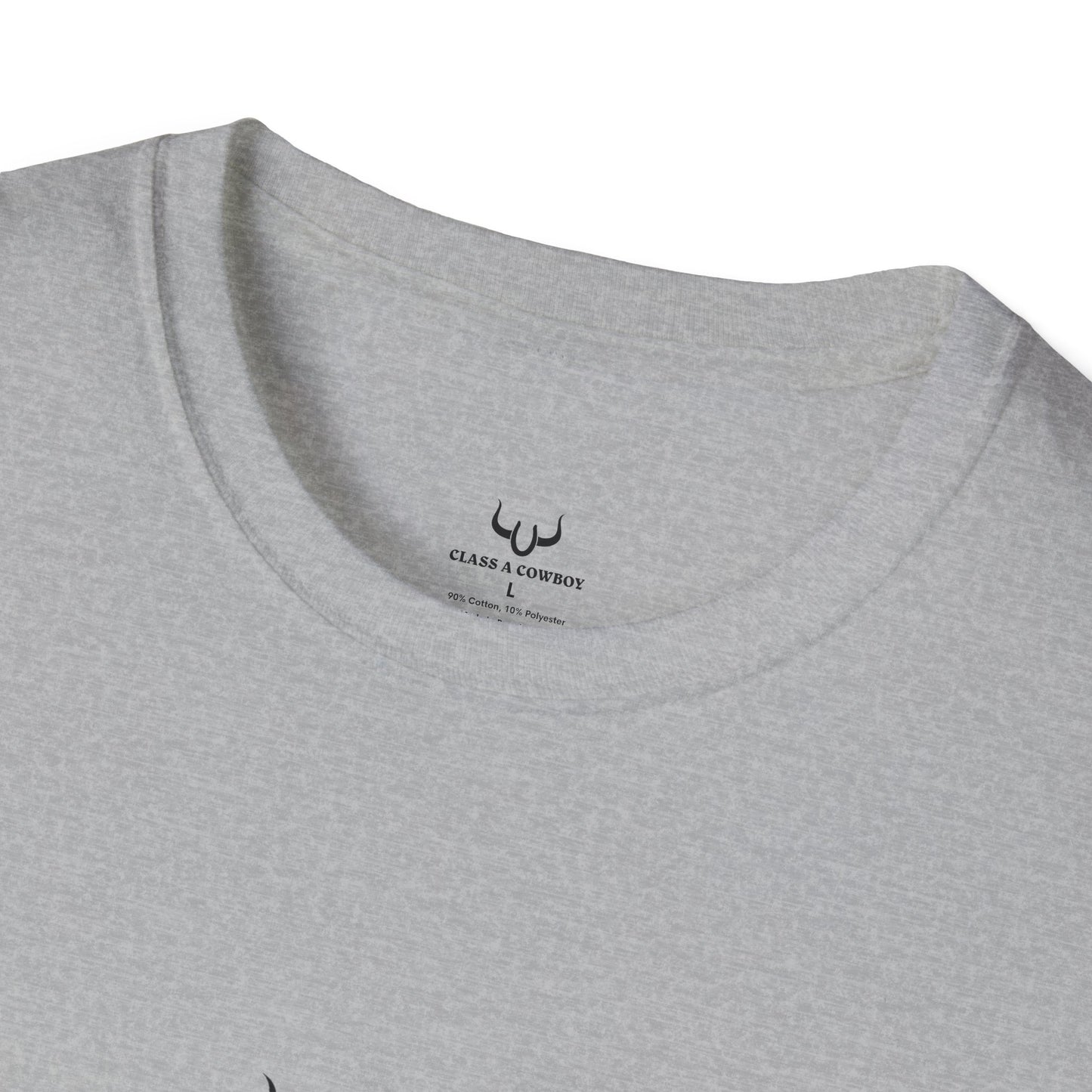 T‑Shirt — "Class A Cowboy" Western Graphic Tee (Silhouette Back Print)