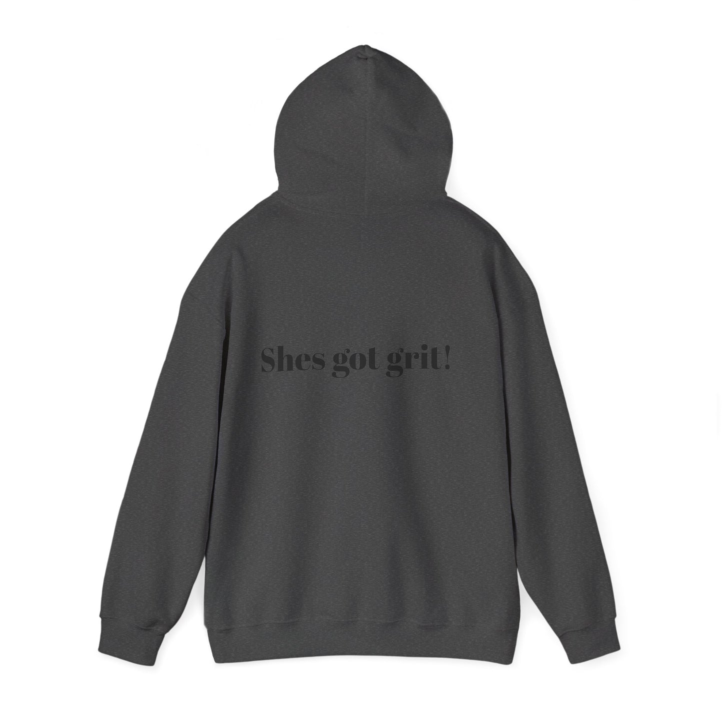 She’s Got Grit Hoodie —Class A Cowgirl, Pink Logo  Motivational Pullover