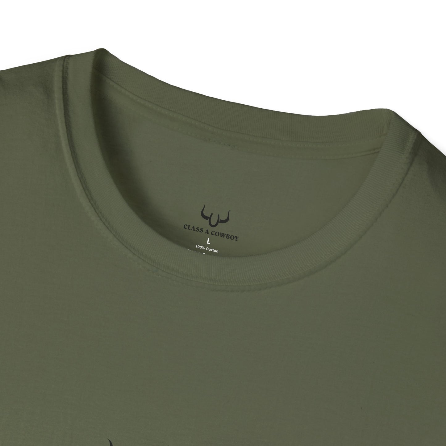 Class A Cowboy T-shirt motivational msg on back