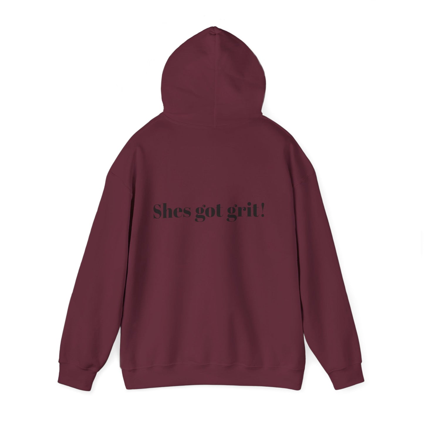 She’s Got Grit Hoodie —Class A Cowgirl, Pink Logo  Motivational Pullover