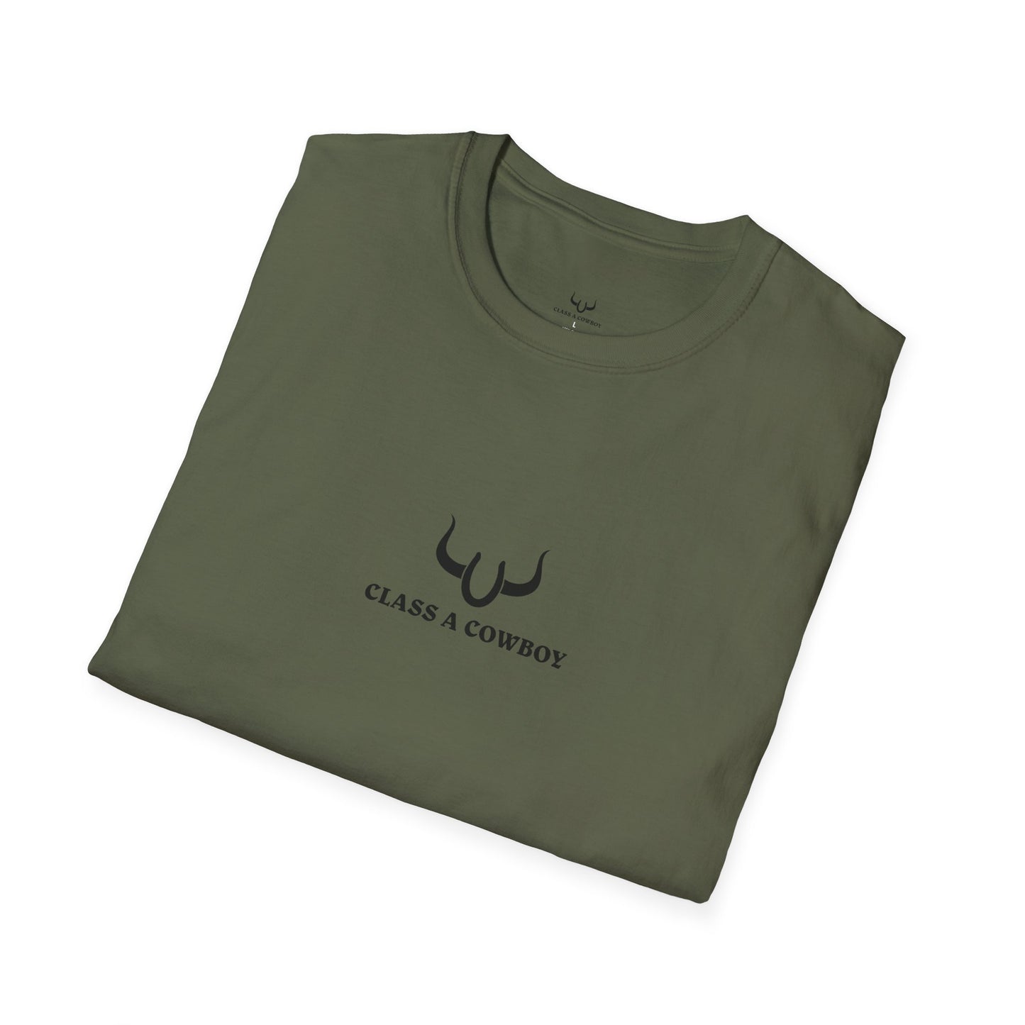 Class A Cowboy T-shirt motivational msg on back