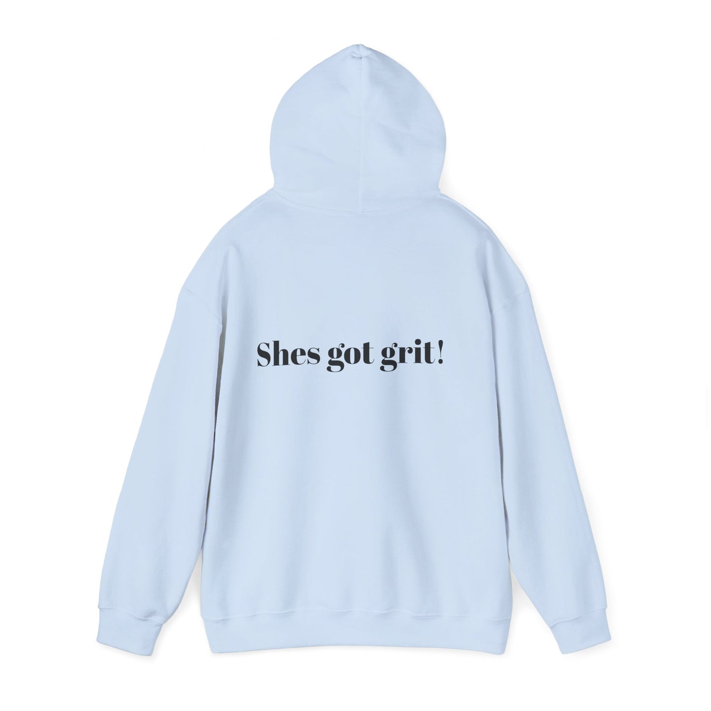 She’s Got Grit Hoodie —Class A Cowgirl, Pink Logo  Motivational Pullover