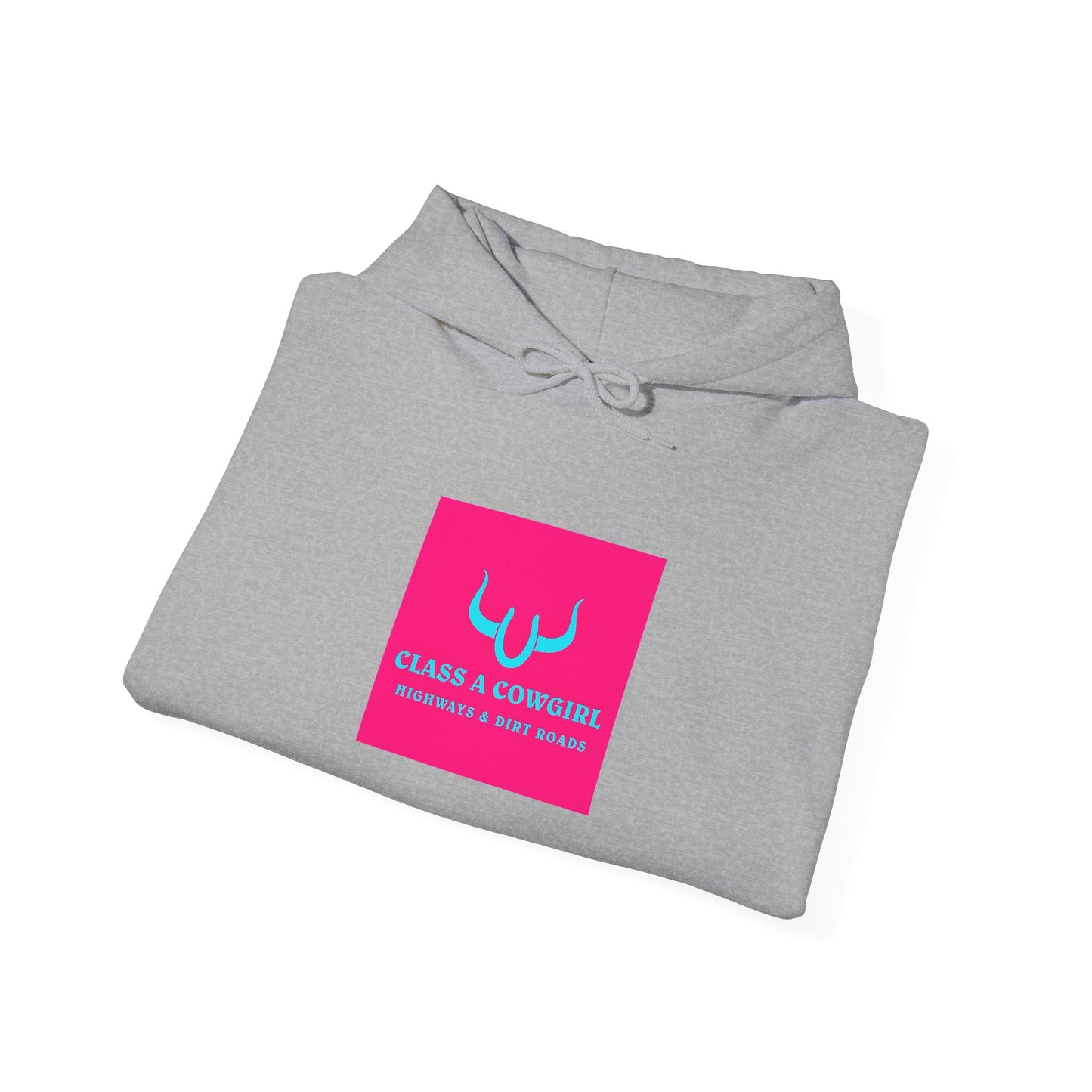 She’s Got Grit Hoodie —Class A Cowgirl, Pink Logo  Motivational Pullover
