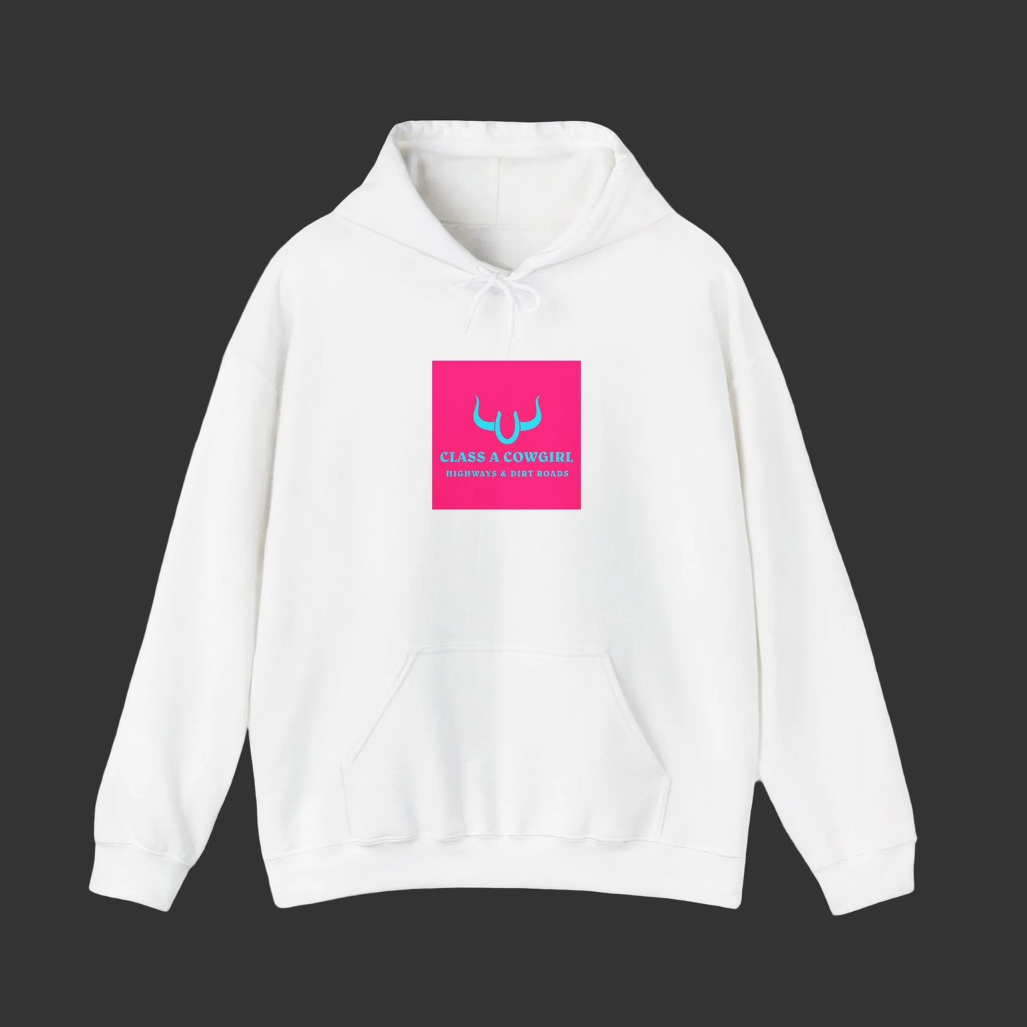 She’s Got Grit Hoodie —Class A Cowgirl, Pink Logo  Motivational Pullover