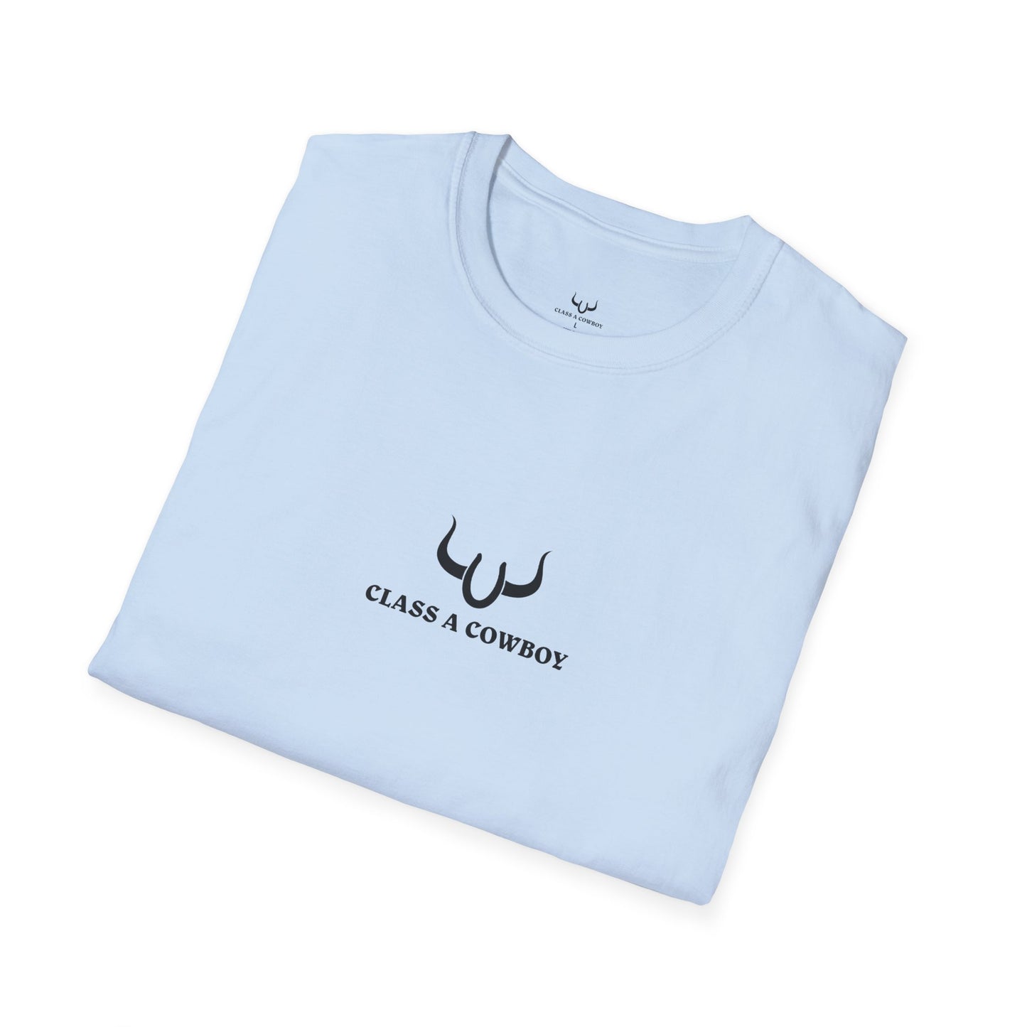 T‑Shirt — "Class A Cowboy" Western Graphic Tee (Silhouette Back Print)