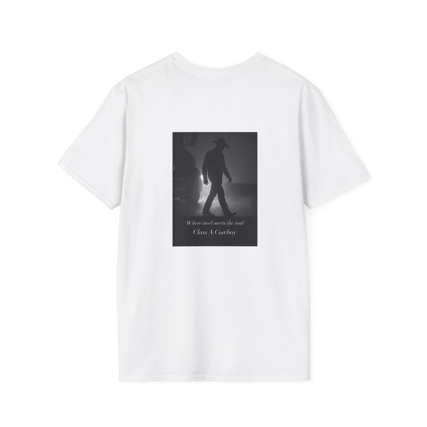 T‑Shirt — "Class A Cowboy" Western Graphic Tee (Silhouette Back Print)