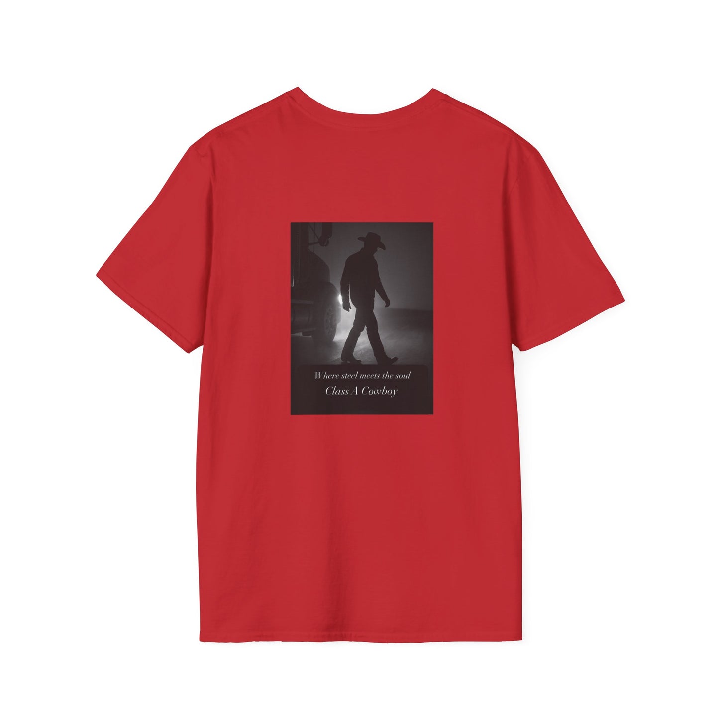 T‑Shirt — "Class A Cowboy" Western Graphic Tee (Silhouette Back Print)