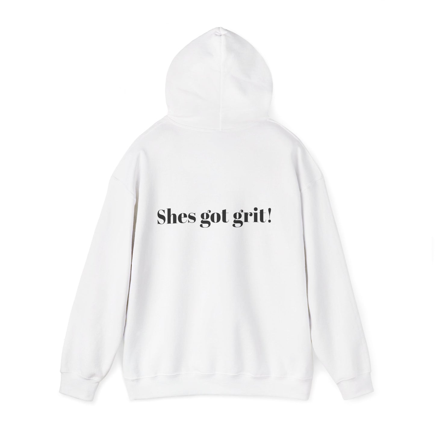She’s Got Grit Hoodie —Class A Cowgirl, Pink Logo  Motivational Pullover