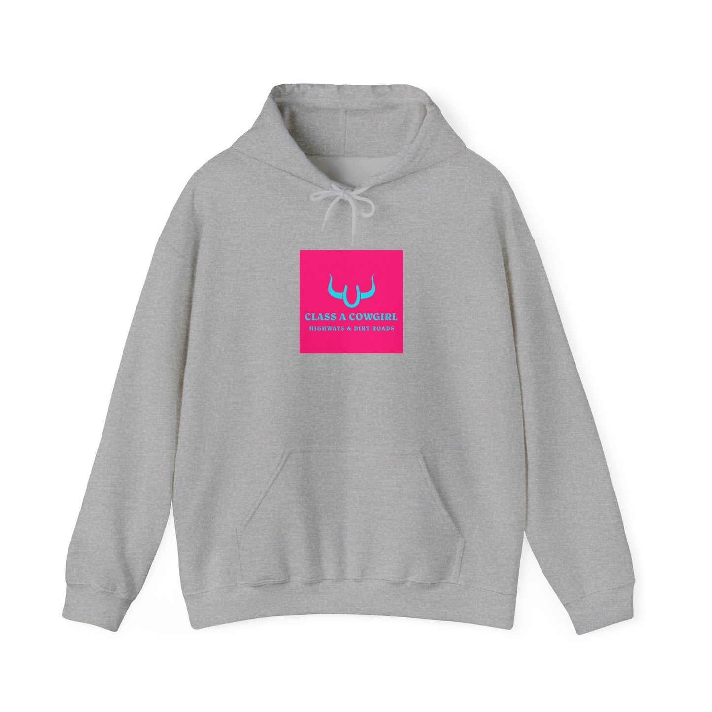 She’s Got Grit Hoodie —Class A Cowgirl, Pink Logo  Motivational Pullover