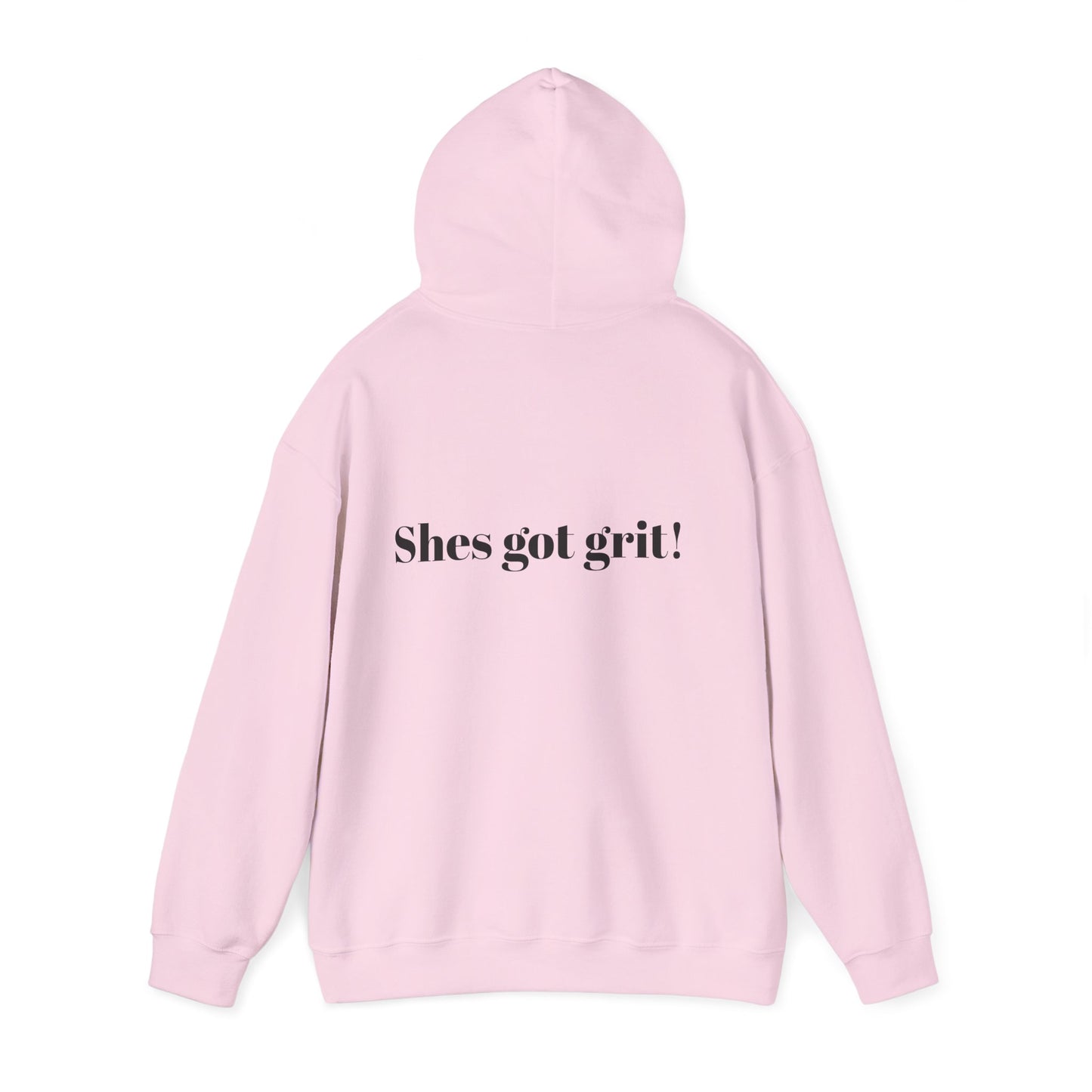 She’s Got Grit Hoodie —Class A Cowgirl, Pink Logo  Motivational Pullover