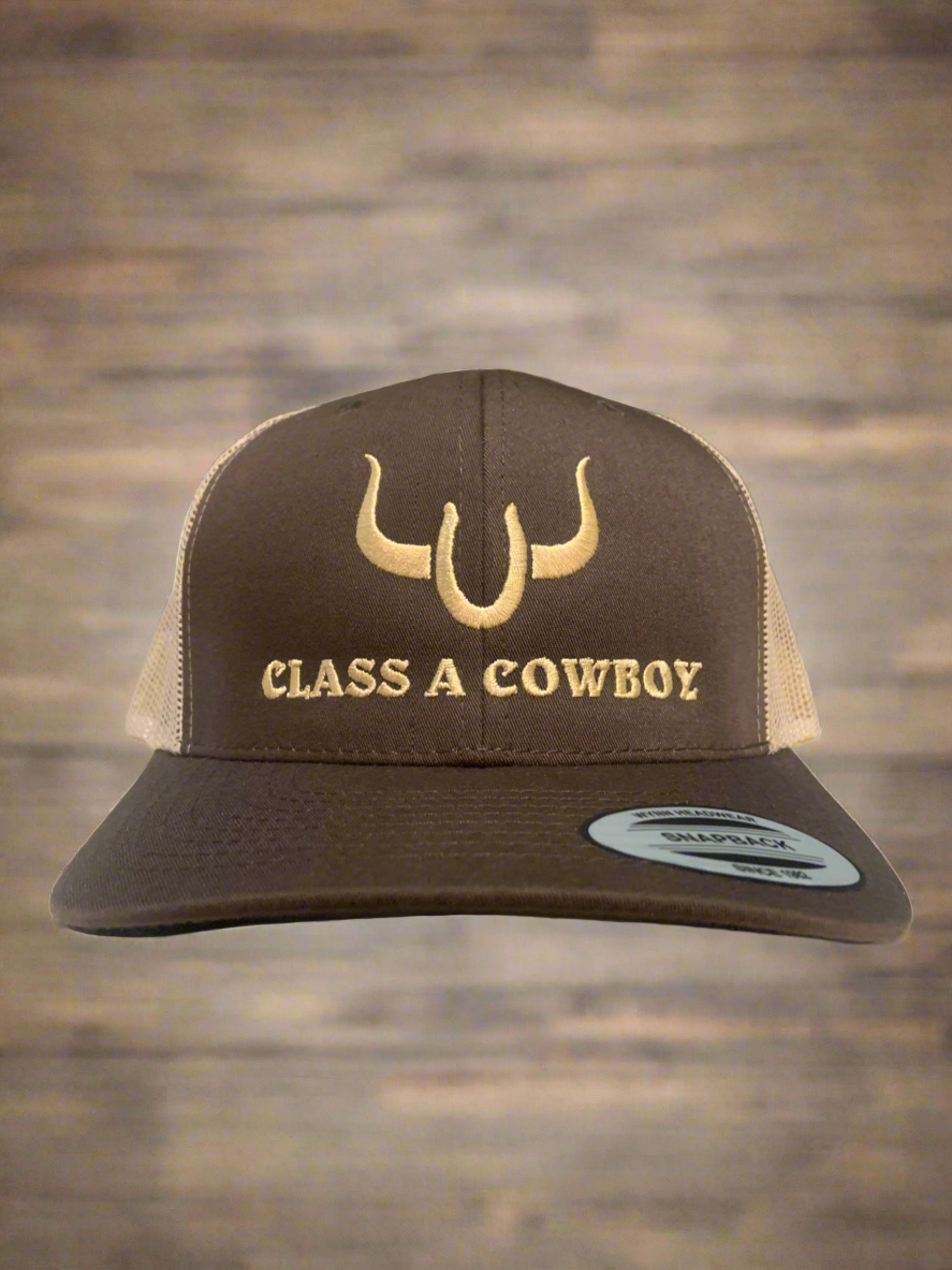 Class A Cowboy brown & beige, low crown