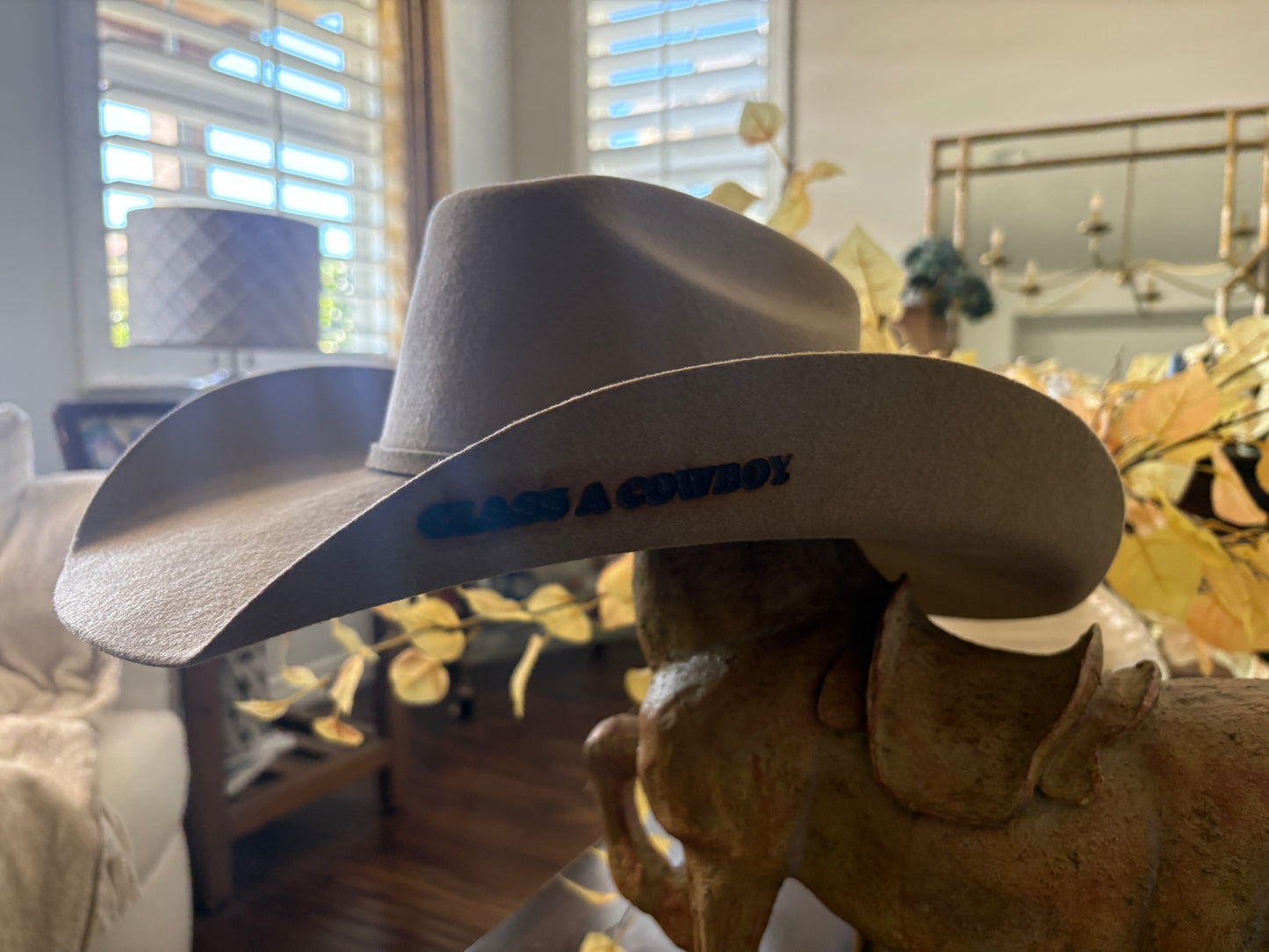 Class A Cowboy hot branded felt hat